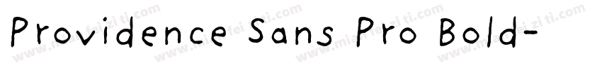 Providence Sans Pro Bold字体转换